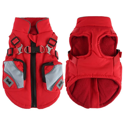 Waterproof Dog Jacket With Storage