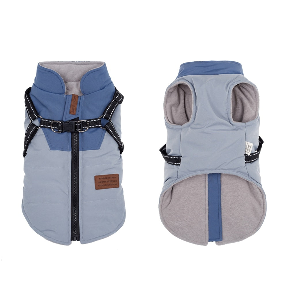 Waterproof Dog Jacket - Harness