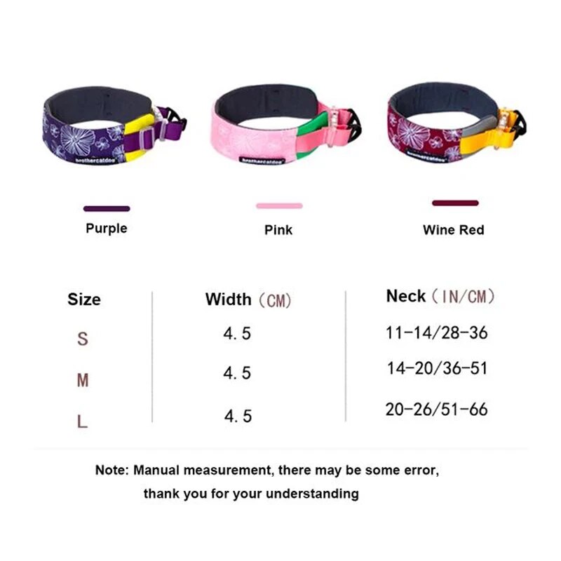 4.5cm Wide Martingale Dog Collar for All Sizes