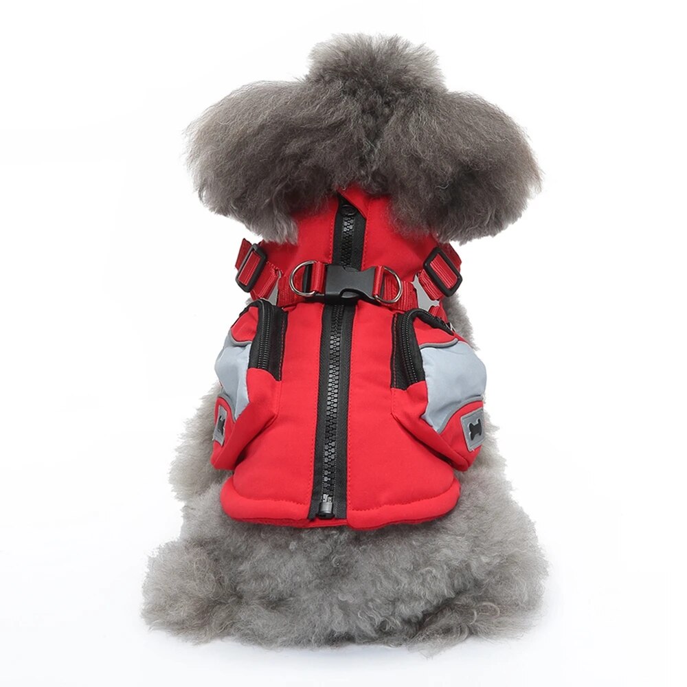 Waterproof Dog Jacket With Storage